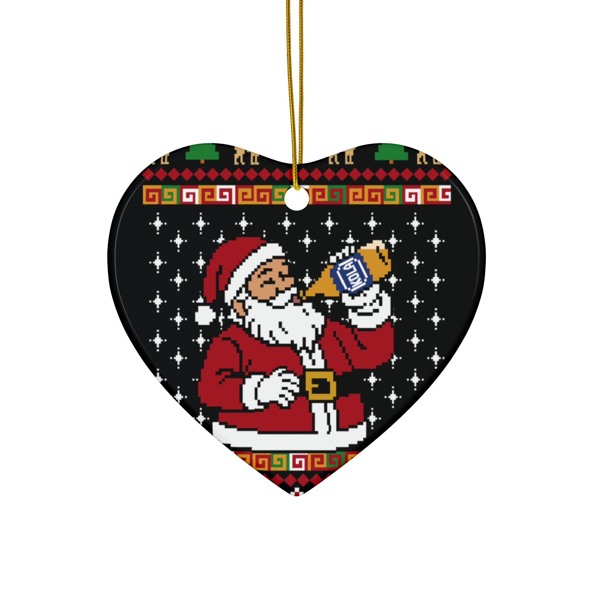 Santa Kola Ceramic Ornament