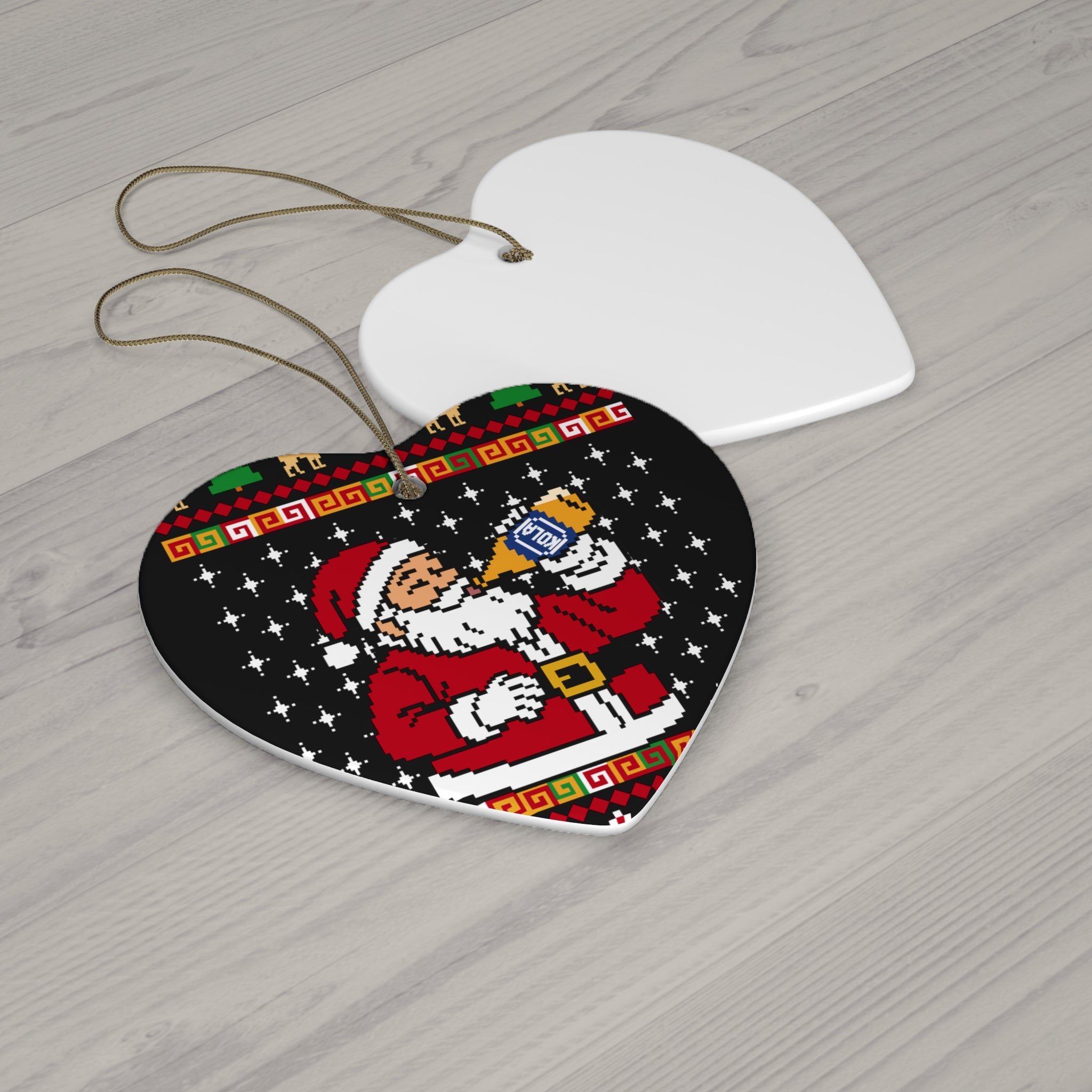 Santa Kola Ceramic Ornament
